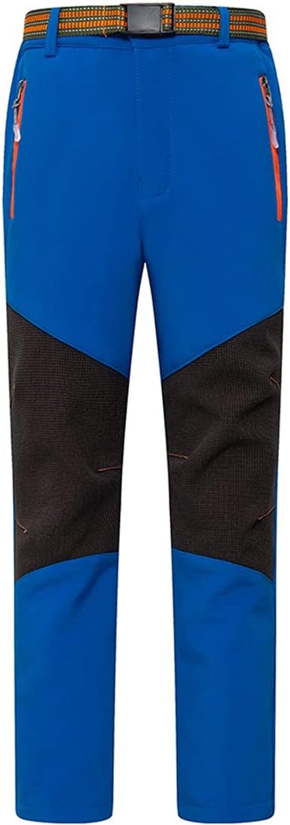 Softshellbroek voor kinderen, fleece gevoerde outdoorbroek, warme wintersneeuwbroek, kinderwandelbroek, jongens meisjes, waterdicht 100-170