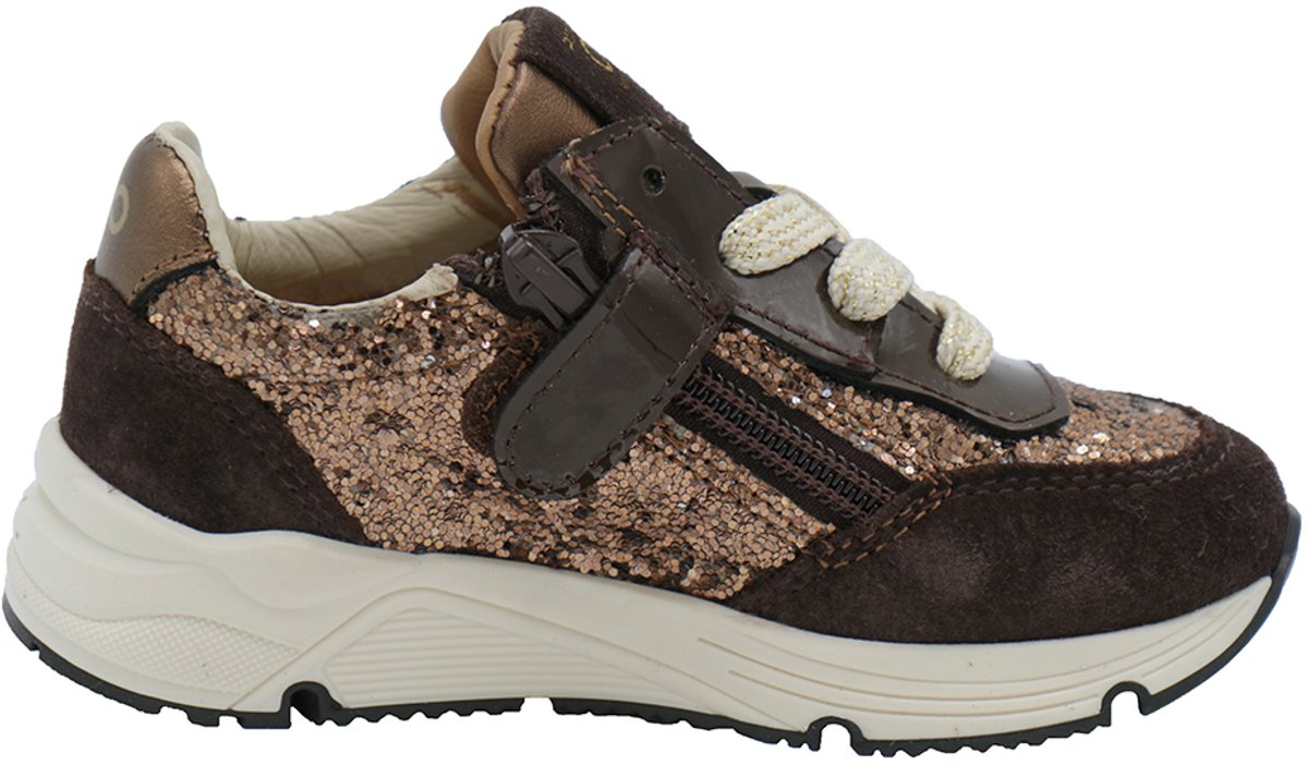 Pinocchio P1117 Sneakers - Meisjes - Bruin - Maat 24