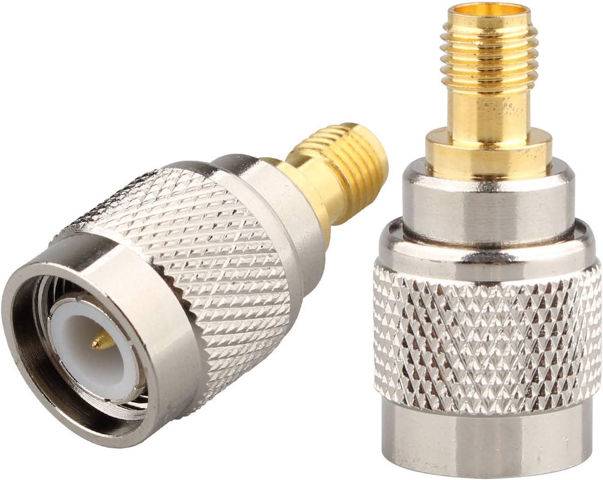 2 STKS SMA Antenne Adapter SMA Vrouwelijke naar TNC Mannelijke Adapter Rechte TNC Mannelijke Plug naar SMA Vrouwelijke Converter Voor CB Antenne Radio SMA WiFi WiMax en Mobiele Telefoon Antennes Draadloze Instrumentatie