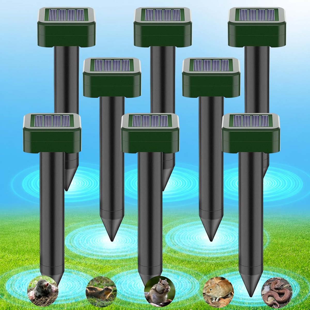 Solar Mol Repeller Pack van 8 - ShopVlot