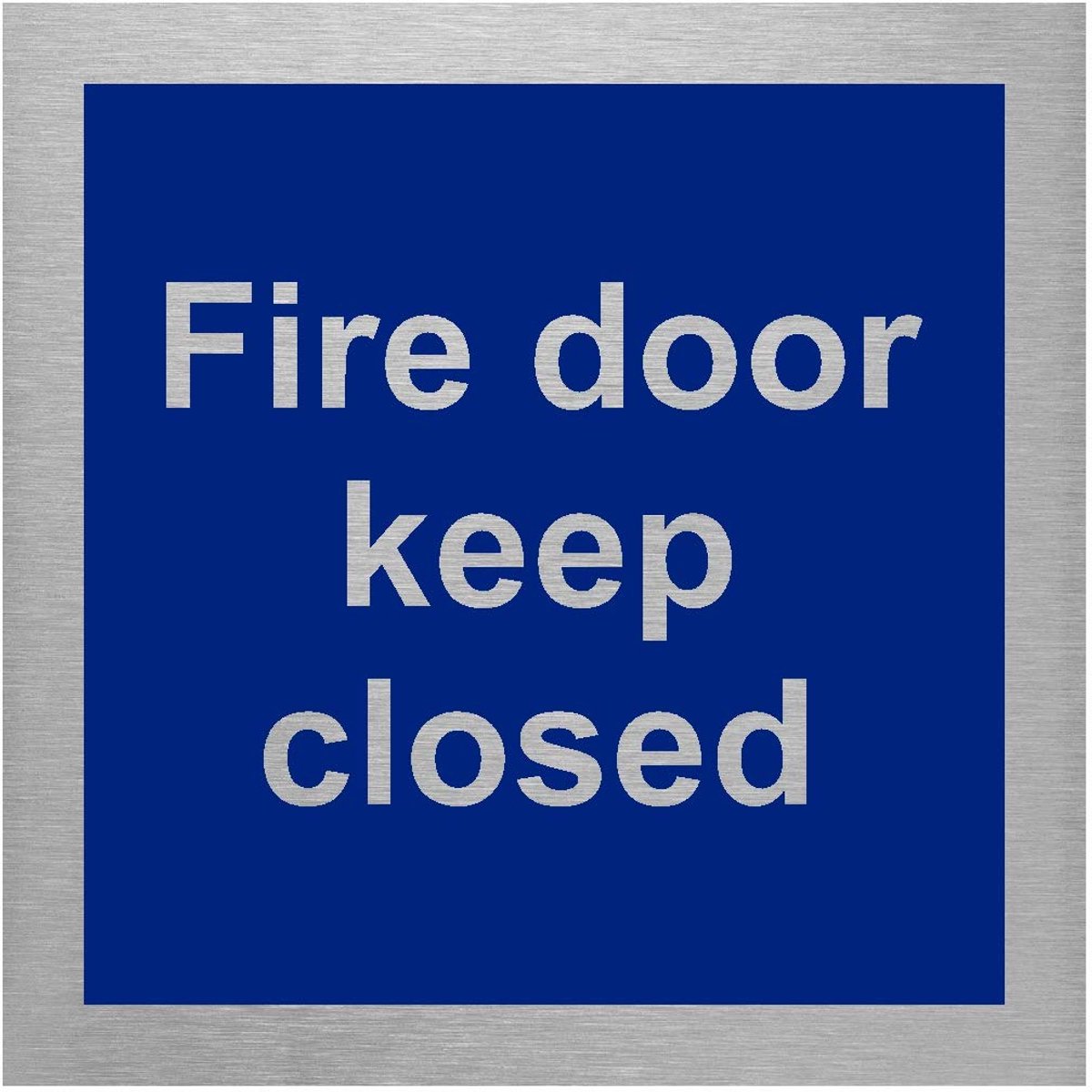 Aluminium branddeur gesloten bord - 100 x 100 mm vierkant - Zelfklevende bevestiging - ShopVlot