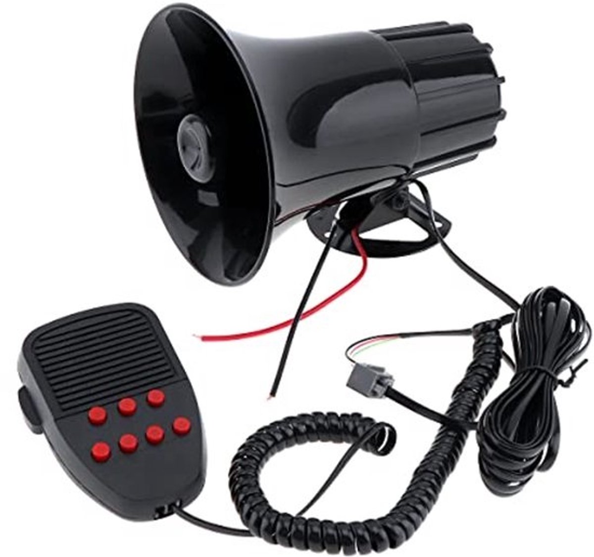Luid 12V sirene voor auto's en vrachtwagens - 150 dB-geluid, eenvoudige montage