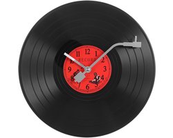 Amosfun Vinyl Record Wall Clock Wall Decorations Vinyl Vinyl Records Wall Clock For Home Battery Wall Clock Hanging Wall Clock Country House Decoratio