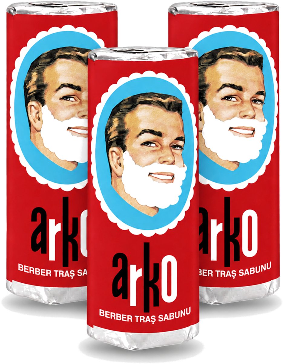 3 x Arko - Scheerzeep - Verzorgt en Beschermt de Huid - 75 ml - Voordeelverpakking - 3 stuks