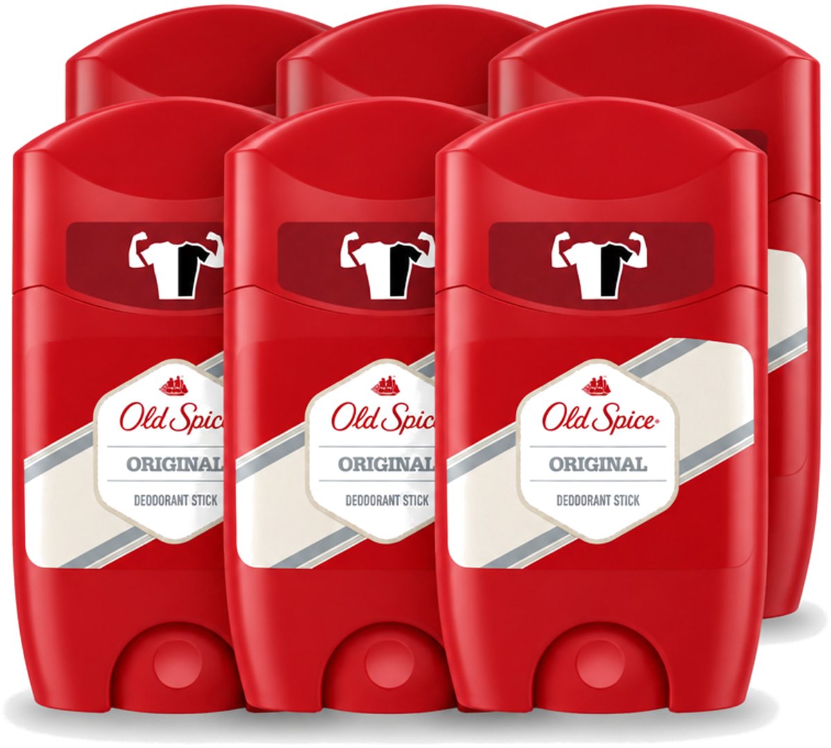 6 x Old Spice - Original - High Endurance - Deodorantstick - Langdurige Frisheid - 50 g - Voordeelverpakking - 6 stuks