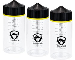 SnelShoppen - Chubby Gorilla V3 Drip Flessen Set van 3 - 200 ml Kindveilige Liquid Bottles voor Reizen, Ideaal voor Olie, Inkt en Mixen