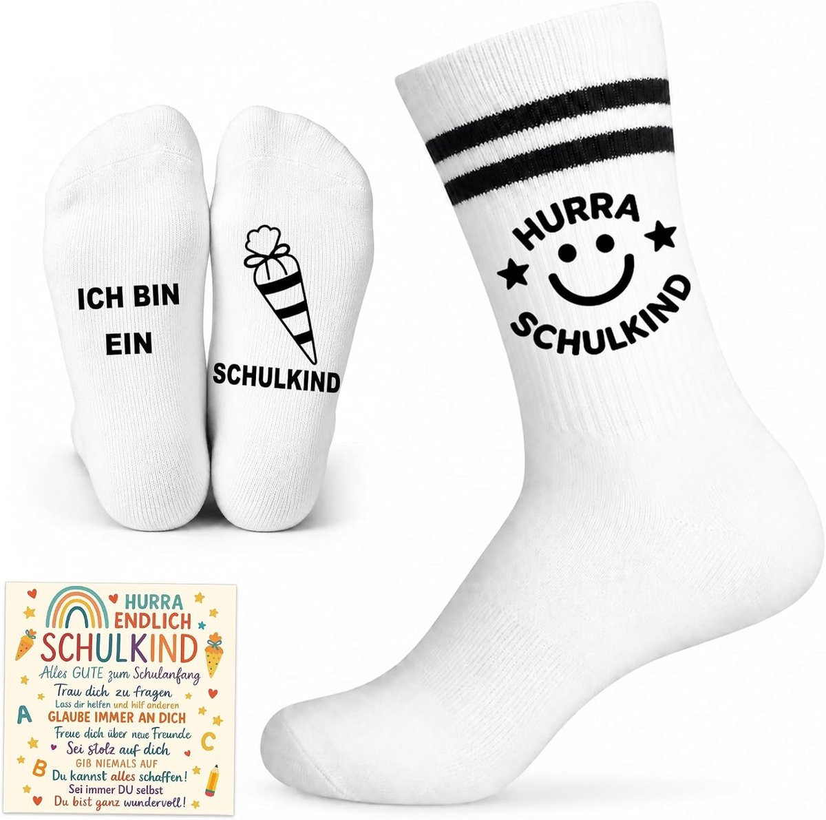 Sokken katoen 27-32, schoolkind 2026 meisjes jongens cadeau