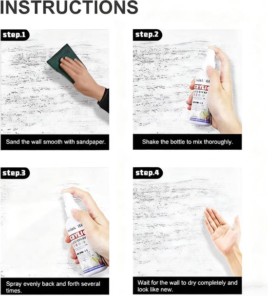 Acrylspray op waterbasis, fixeerspray, nagellak, acrylverf, multifunctioneel, voor canvas, hout, metaal, kunststof, glas, muur, knutselen, niet giftig, waterdicht, wit, 100 ml — afbeelding 5