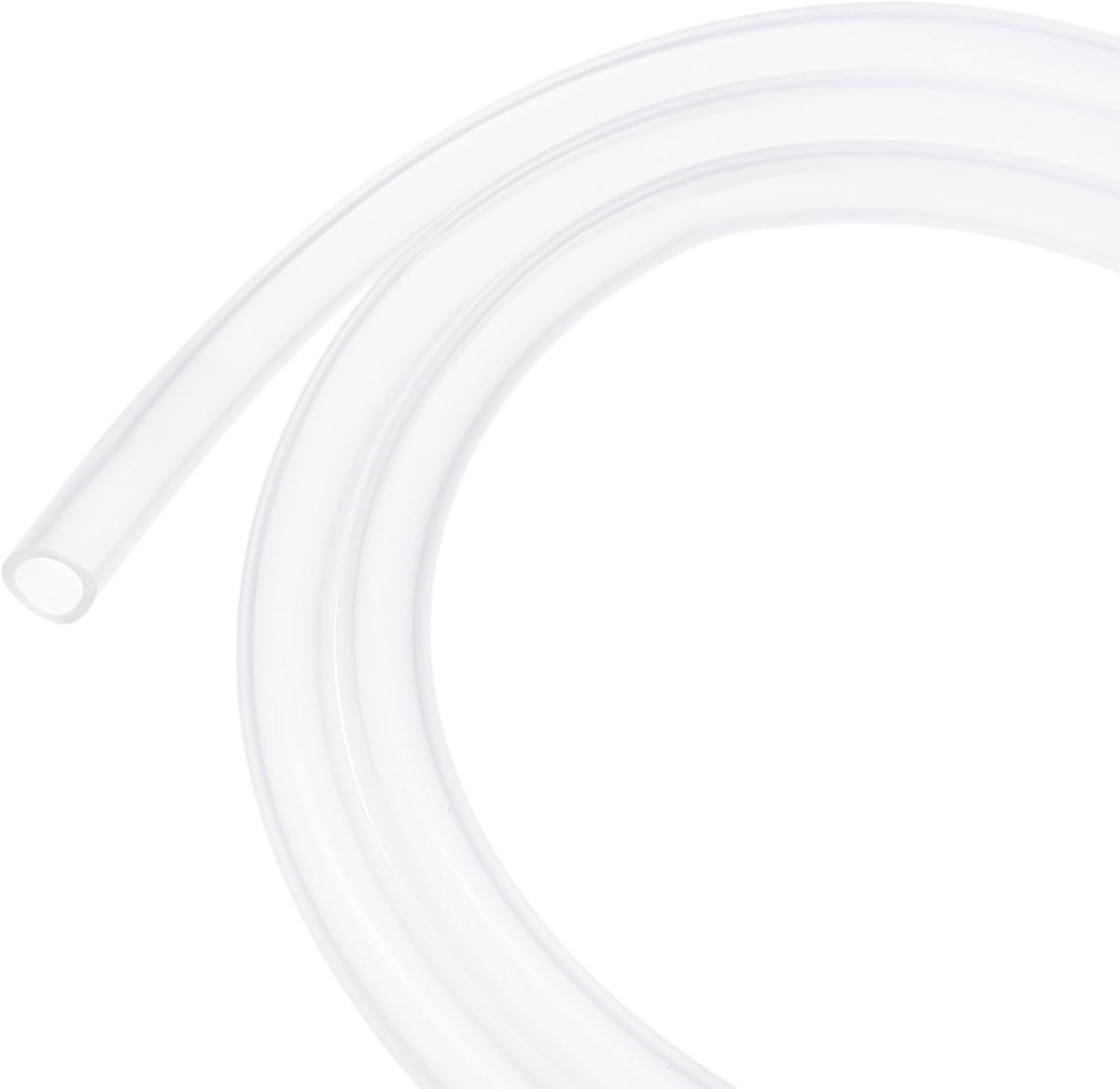 Siliconen buis, 9/16" (14 mm) ID x 23/32" (18 mm) OD flexibele siliconen rubberen buis, 2 M hoge temperatuur waterluchtslangpijp voor pomp/vloeistofoverdracht, brouwen/aquaponics [helder]