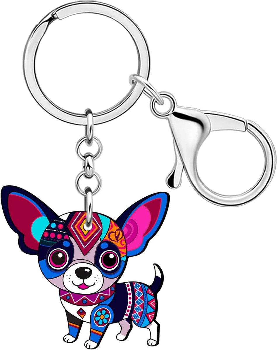 Leuke Hond Moeder Geschenken Voor Vrouwen Meisjes Chihuahua Sleutelhanger Boho Geschenken Voor Hondenliefhebbers Sleutelhanger Autosleutels Accessoires