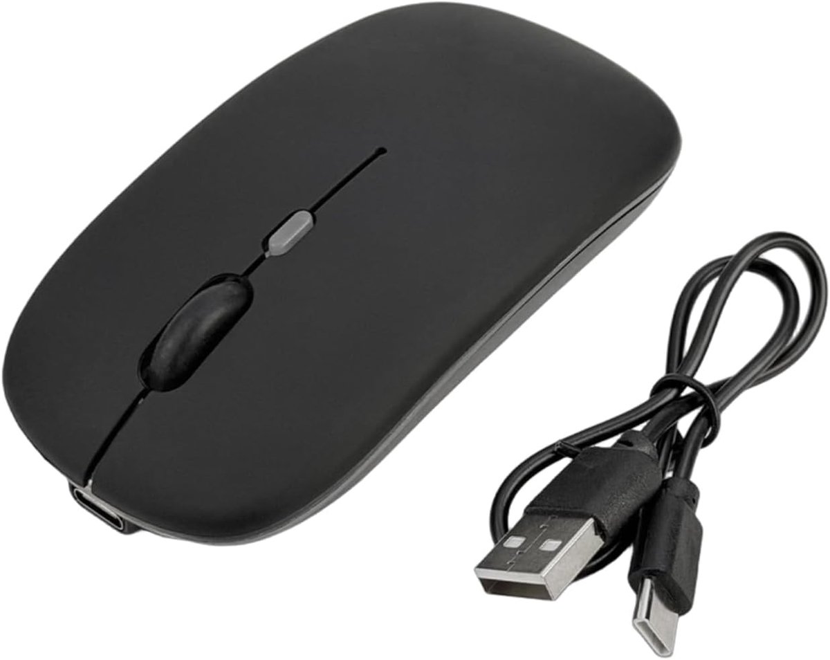 Muis, oplaadbaar, dual-mode Bluetooth en 2,4 G met led, voor laptop, computer, tablet en desktop