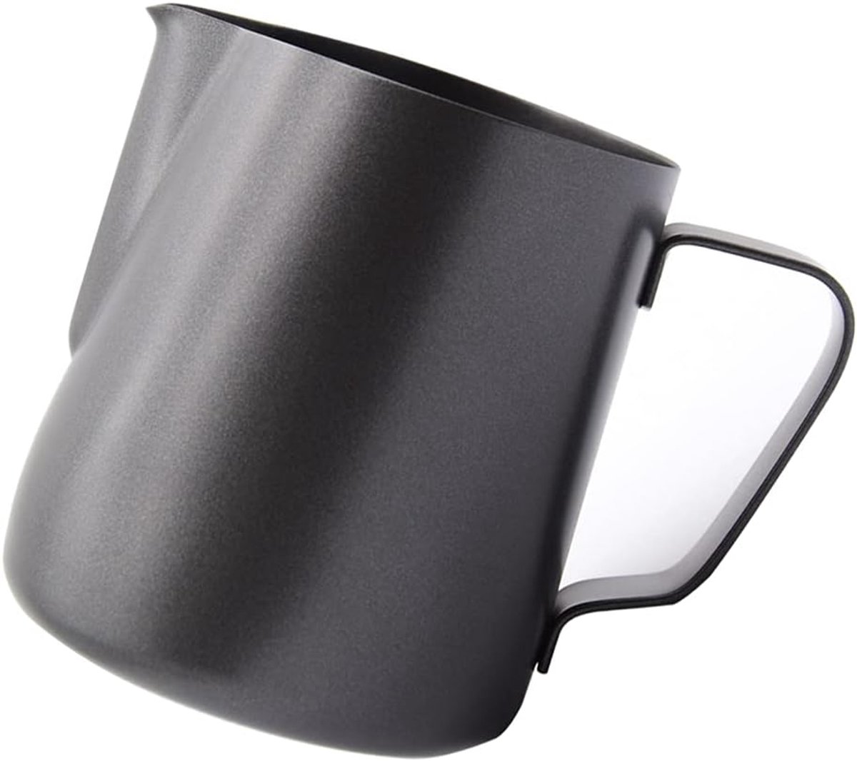 400ML roestvrij staal opschuimen beker, melk opschuimen beker, Latte Art Cup, Espresso Latte Cappuccino Stomen Cup, Zwart