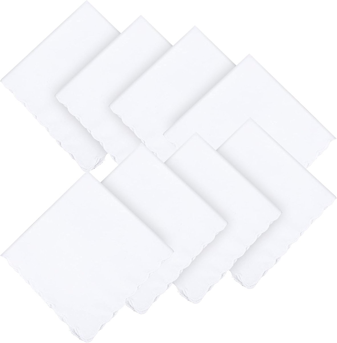 8 Stuks Witte Zakdoek Katoen Zachte Katoenen Zakdoeken voor Vrouwen Mannen Hankies Zakdoekjes voor Dames Bruiloft Feest Douche Cadeau Favoriet Vierkante Handdoek Witte Zakdoek