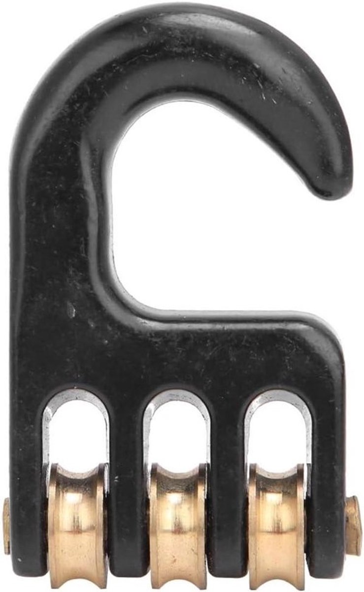 Allecto Plus - Universele windsurfhaak - met 3 rollen en aluminium wiel - voor windsurfen en tuigage