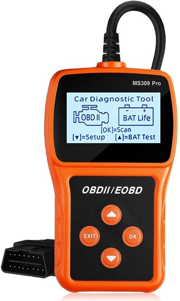 SnelShoppen - OBD2 diagnostisch apparaat - MS309PRO - 2.4 Inch display