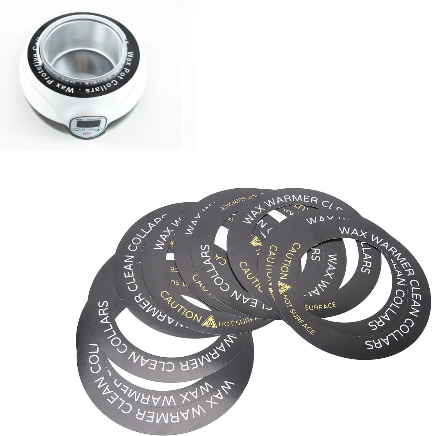 Wax warmer kraag 10 stuks - professionele wax heater accessoires - ronde vorm - bescherming tegen vuil - ServiceTopper