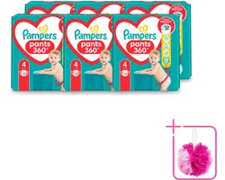 6 x Pampers – Luierbroekjes – Baby Dry Pants Maat 4 – 25 Luiers - Bulkverpakking - Baby luier - Douchemop - Droge luier