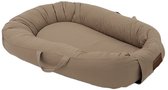 Mordesign - Deluxe Babynestje - Cappuccino (Beige) - Babynest met Handvaten, Koordjes & Klittenband - Newborn Nest - 100% Katoen - Vanaf 0 Maanden