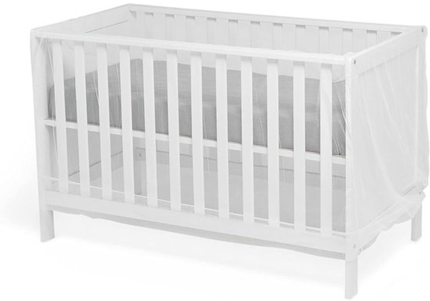 Muskietennet - Klamboe voor baby - Onverstoord slapen - Universeel gebruik - 120x65cm - Wit