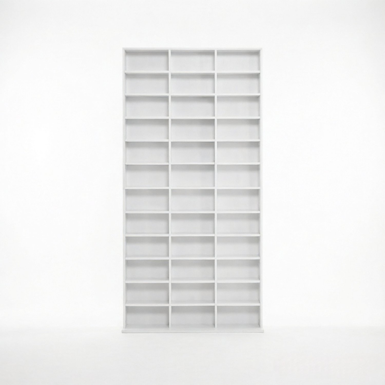 SONNENH Grote CD- en DVD-kast - Wit MDF - Verstelbare planken - 102 x 23,5 x 195 cm