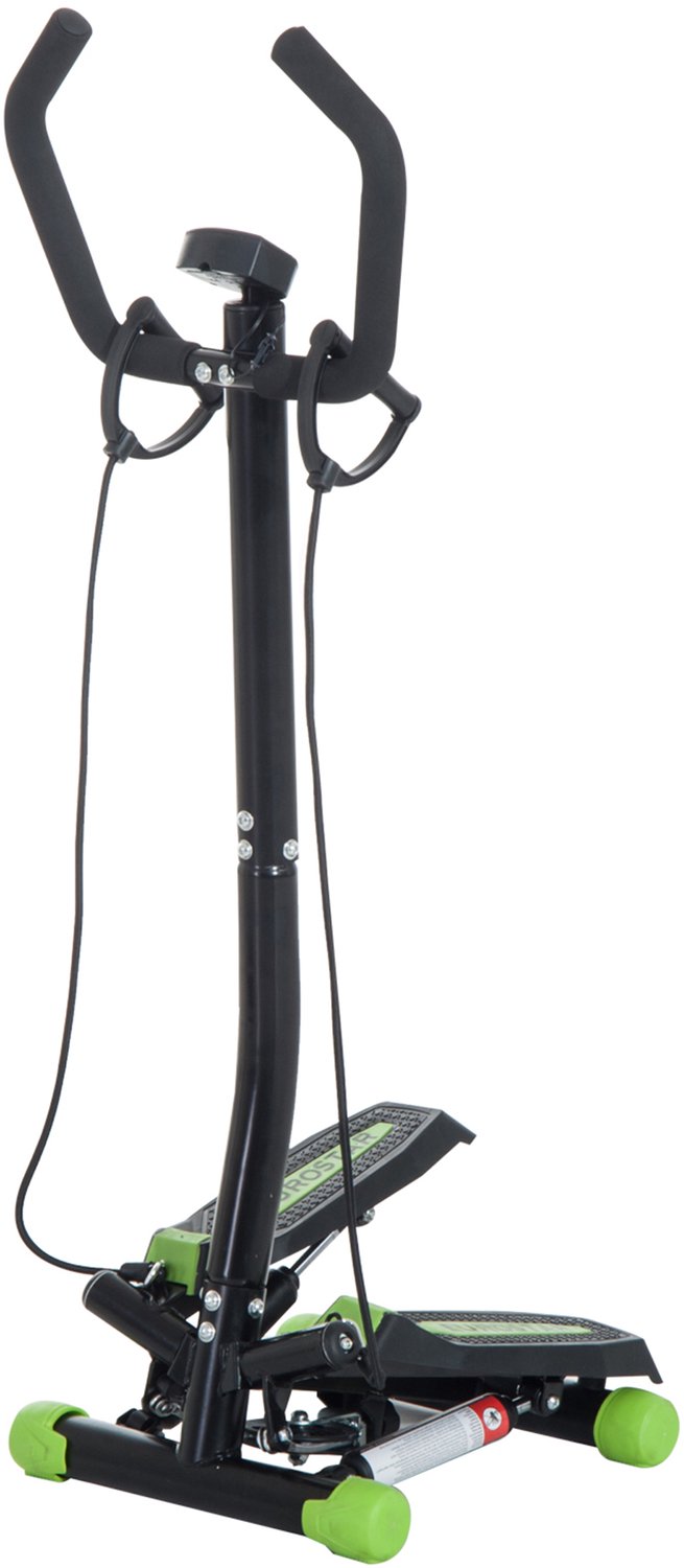 HOMCOM Stepmachine - Metaal - 40x32x125cm - Zwart