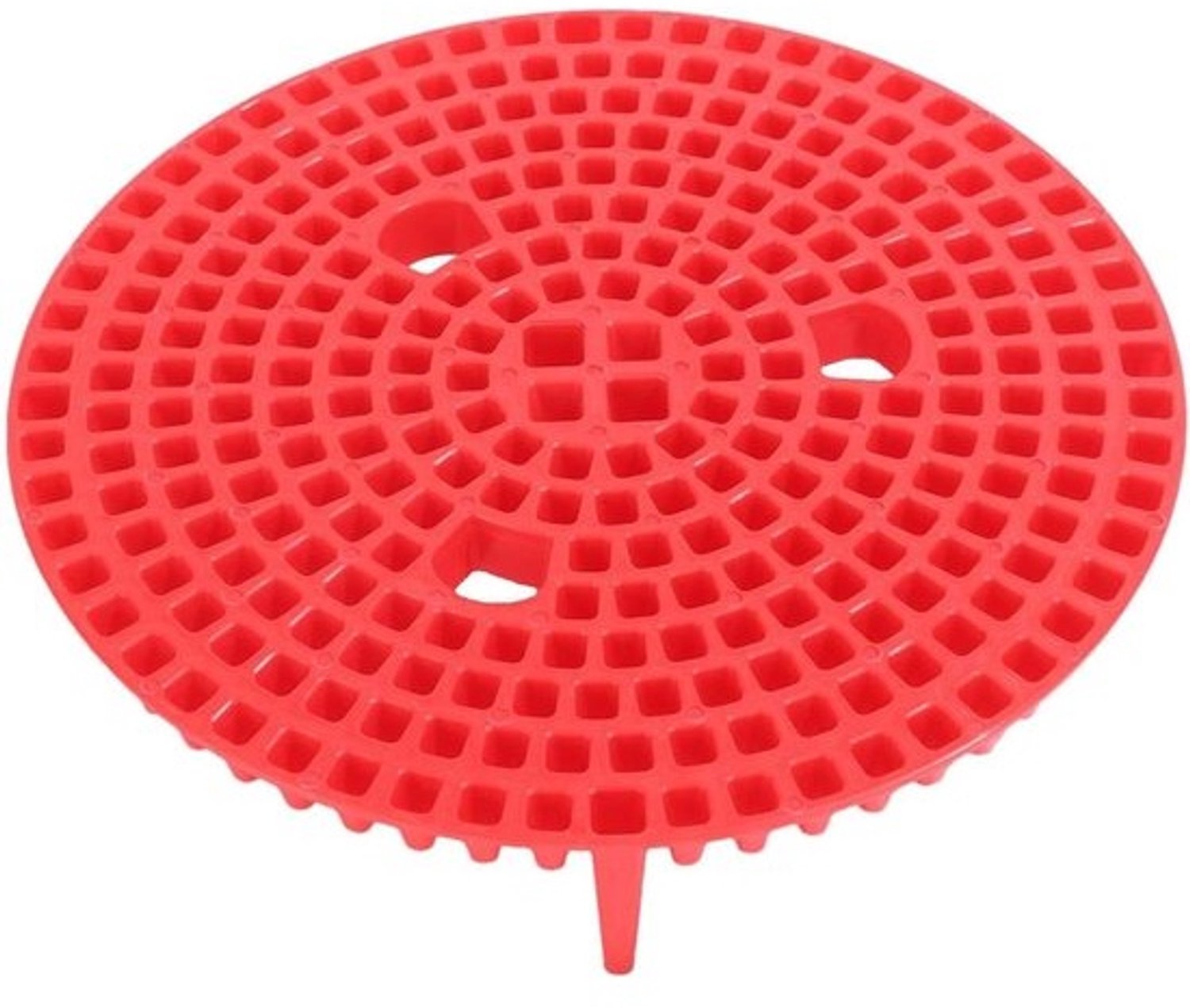 Vuilvangrooster voor emmer - Grindvanger - Auto wassen - Herbruikbaar ontwerp - 26 x 6 cm - Rood