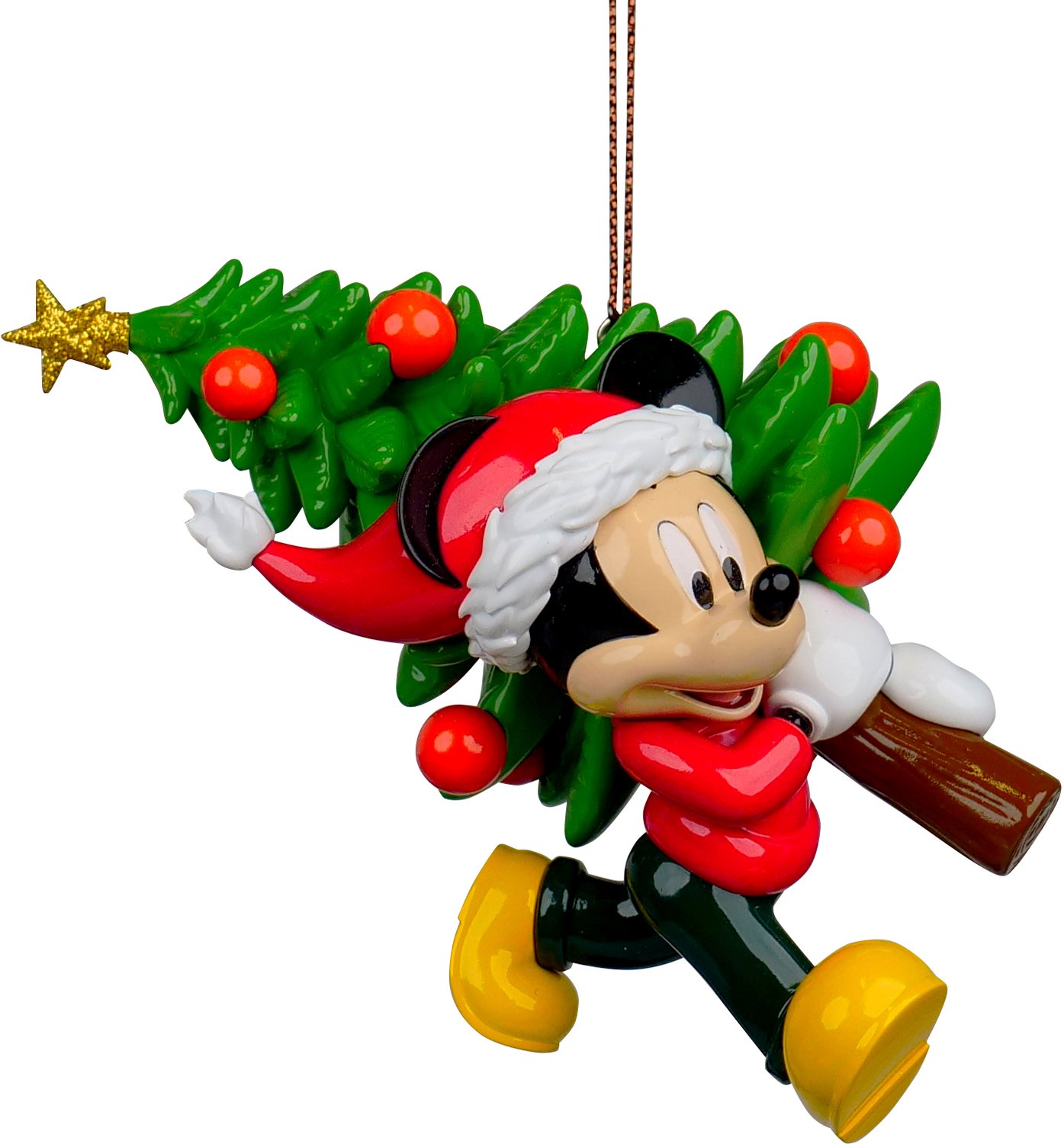 Disney Kurt S. Adler kunststof kerstbal Disney Mickey Mouse kerstboom 9cm multi