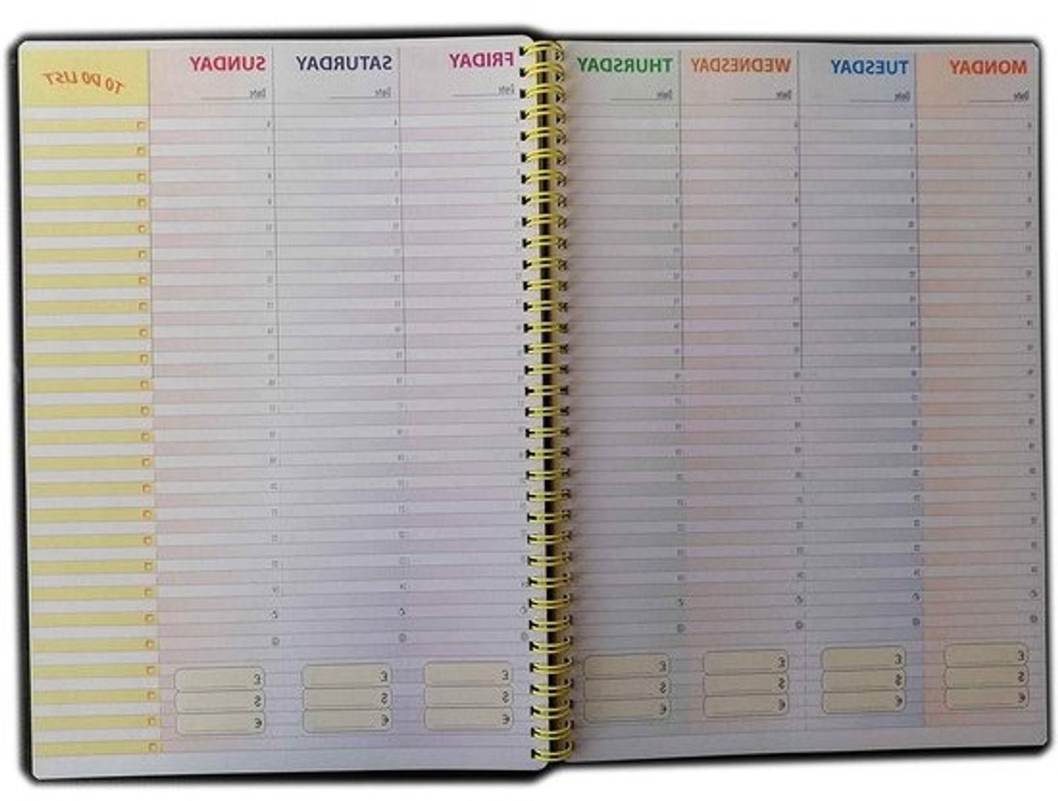 Weekplanner A4 - Planner voor Afspraken en Taken - Je Week Indelen - Zonder Datum - 21x30 cm - Wit