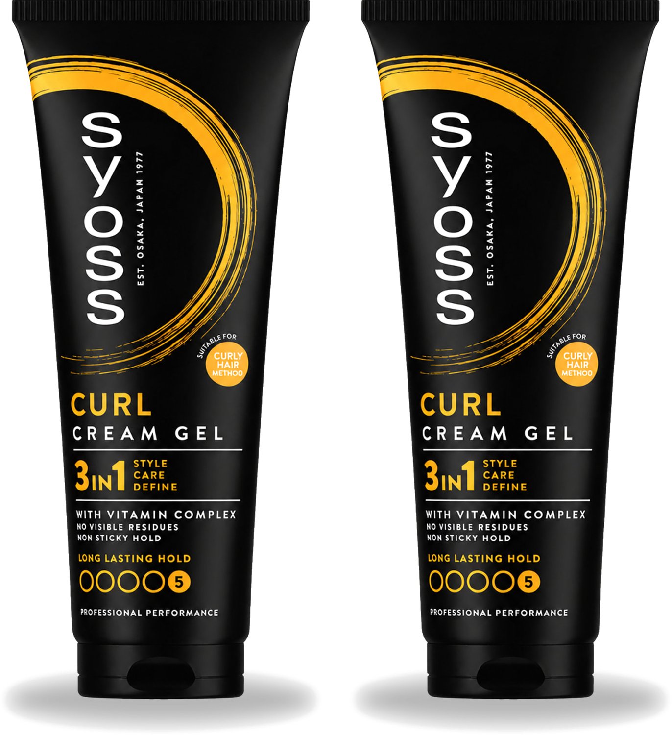 2 x Syoss - Curl Control - Gel - Voor Gedefinieerde Krullen - 250 ml - Voordeelverpakking - 2 stuks