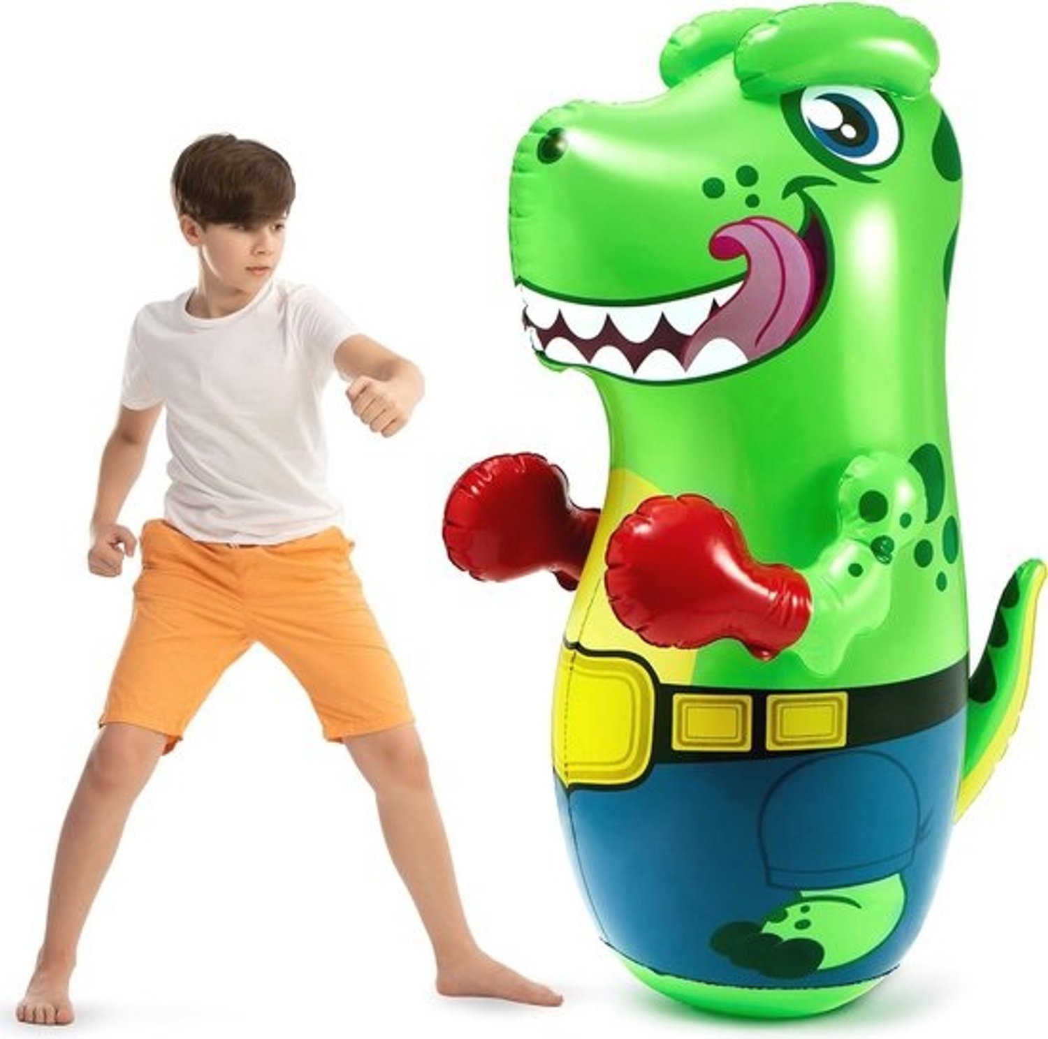T-Rex Opblaasbare Bokszak - Dinosaurus-speelgoed voor fitness en training