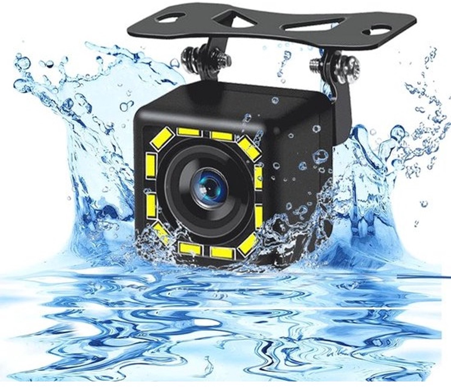 Achteruitrijcamera 170° waterdicht met nachtzicht - Universele 12V HD-camera voor auto's, SUV's, campers en bestelwagens