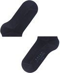 Donkerblauwe Falke Active Breeze sneakersokken met merknaam en maat op de zool.