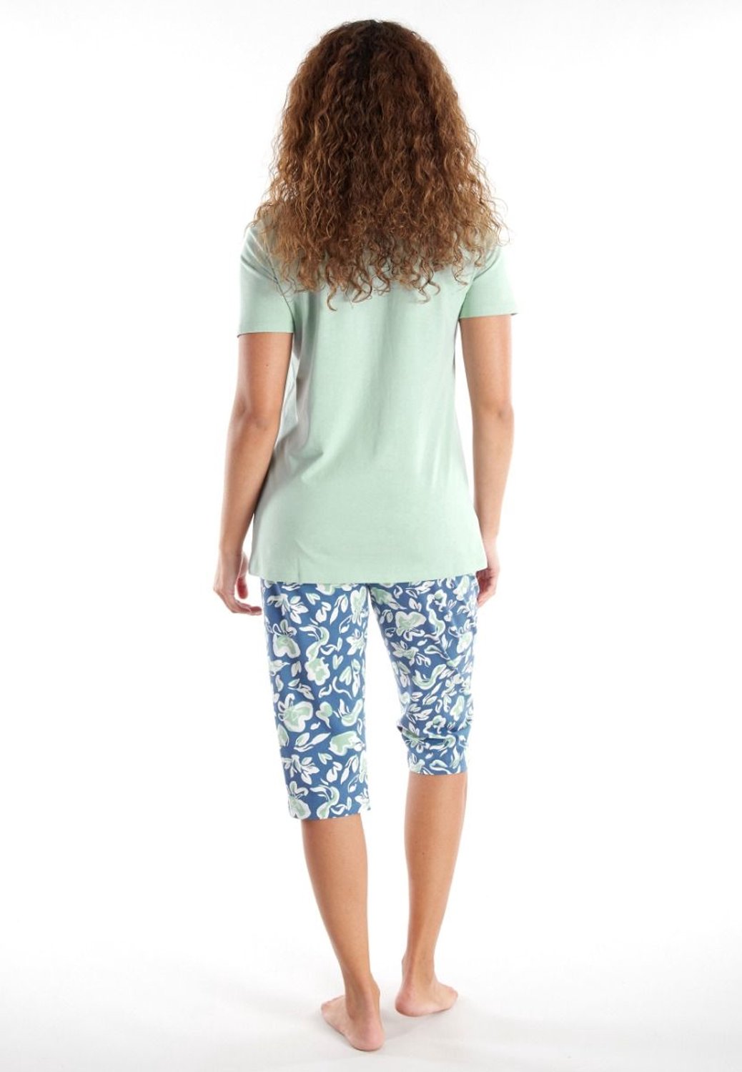 Götzburg Gotzburg dames Capri Pyjama 250291 325 grun-mittel motief