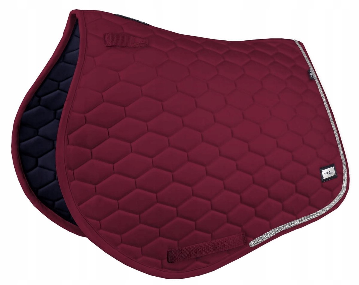 Fair Play Hexagon Crystal Zadeldek Bordo VS/Full - Stijlvol & Comfortabel