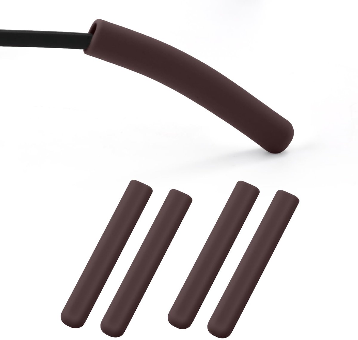 4 Stuks Bril Oorkussen, Upgrade Zachte Siliconen Oorkussens voor Brilgrip Antislip Elastische Tempelmouwen Brilhouder - ShopVlot