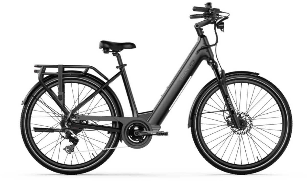 QREATE City Pro - E-bike - Lage Instap - 27.5 Inch - 250W Motor - 8 Versnellingen - 100 km Actieradius - Hydraulische Schijfremmen - Zwart