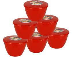 Just Pudding Basins Limited Multipack Rood 1-Pint, 570ml Wastafel (6 Pack) - ShopVlot