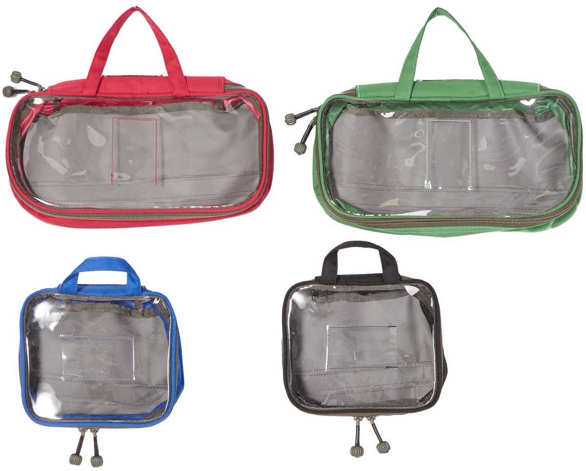 Snigel Small Insert Pouches 2.0 - set van 4 kleurgecodeerde tasjes - Tarmac