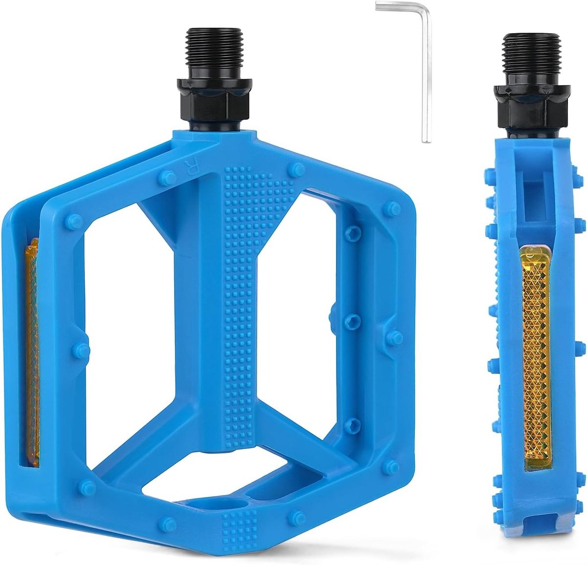 MTB Fiets Pedalen 9/16 Inch, Antislip Platte Pedalen met Gesloten Lagers voor Optimale Grip en Duurzaamheid