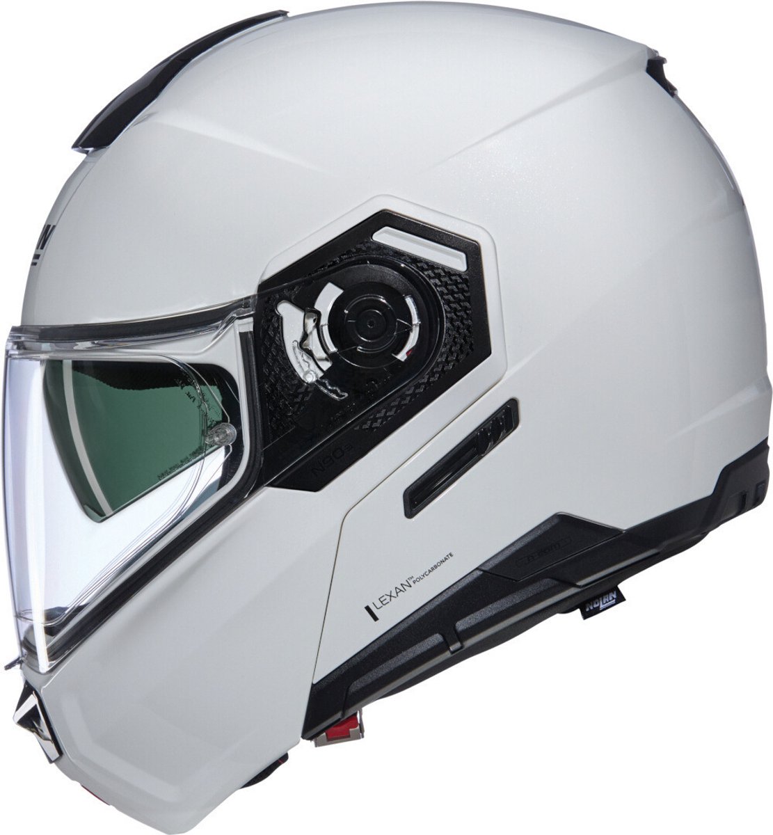Nolan N90-3 06 Classico 305 Wit Metal Systeemhelm - Helm