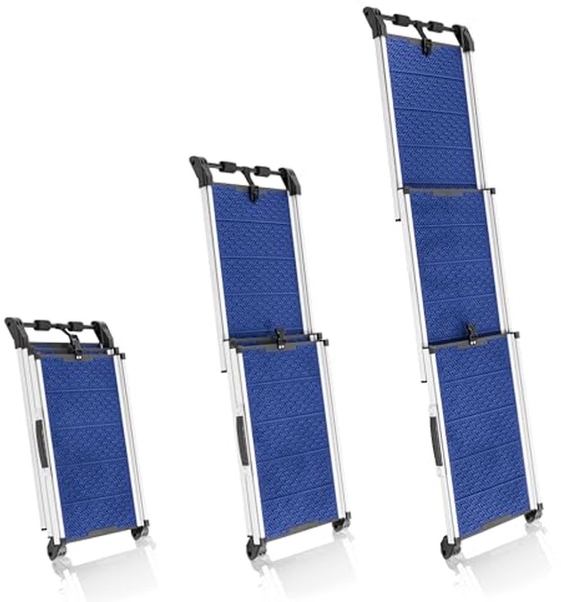Hondenloopplank Auto - Hondenoprit - Veilig Instappen - Antislip Oppervlak - 90kg Draagvermogen - Blauw