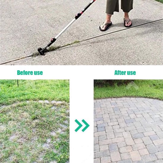 Onkruidverwijderaar met wielen, staande onkruidverwijderaar voor tuin, terras, achtertuin, gazon, trottoir en oprit. van Merkloos	 — afbeelding 5