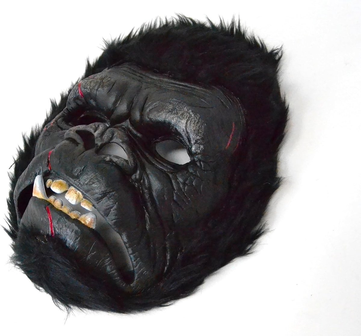 Gorilla-masker - Zwart - Volwassenen - Rubber - Voor Halloween en Feestjes