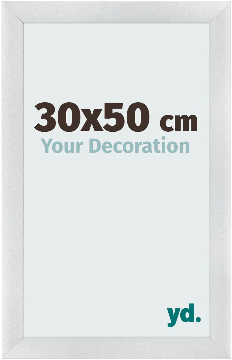 yd. Your Decoration - Fotolijst 30x50 cm - MDF - Zilver Mat - Pisa