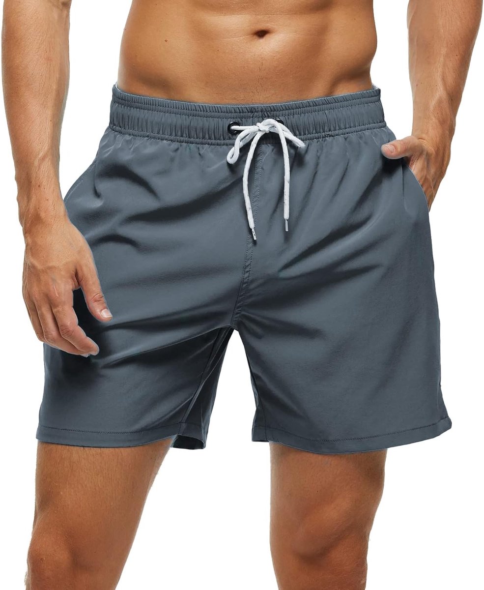 Shorts met ritszakken surfen rekbare strandshorts ademende mesh voering sneldrogend