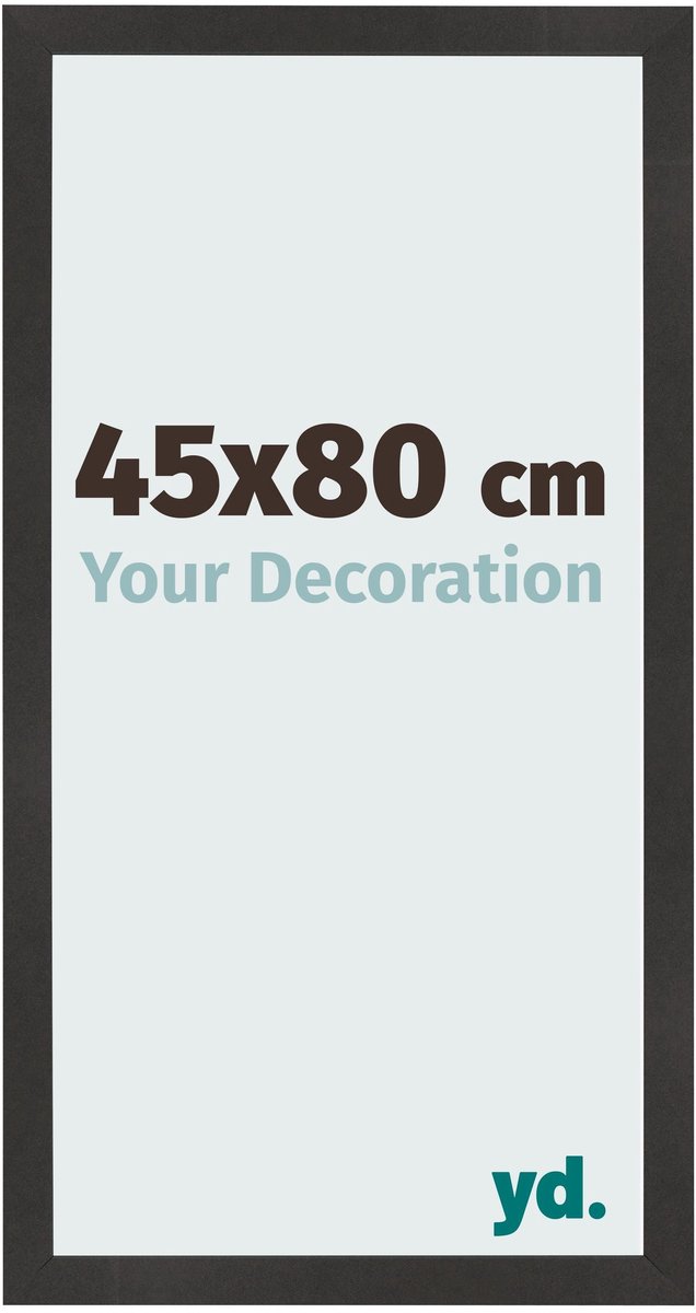yd. Your Decoration - Fotolijst 45x80 cm - MDF - Zwart Mat - Bologna