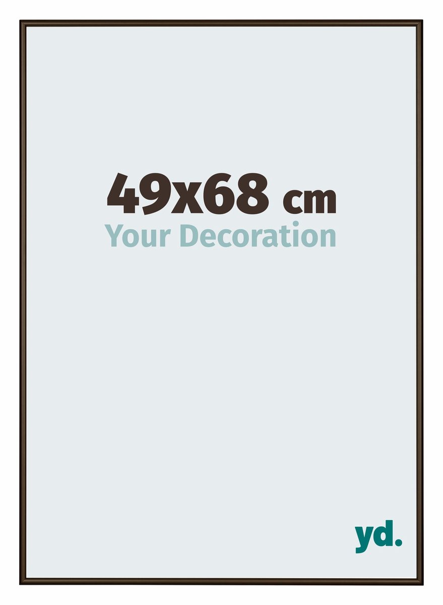 yd. Your Decoration - Fotolijst 49x68 cm - Aluminium - Walnoot Structuur - New York