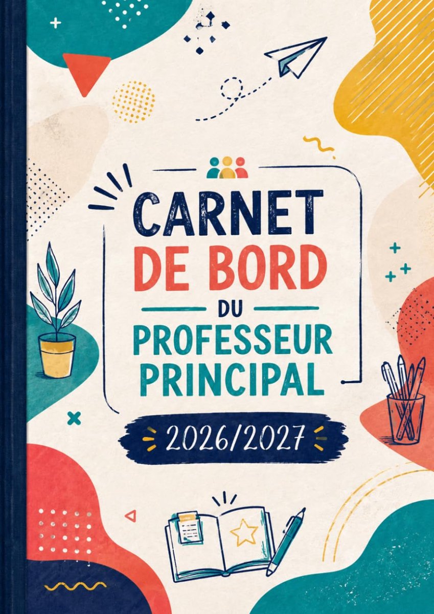 Carnet de Bord du Professeur Principal 2026-2027: Agenda pour Suivi des Classes & Élèves, Planificateur Semainier - ShopVlot