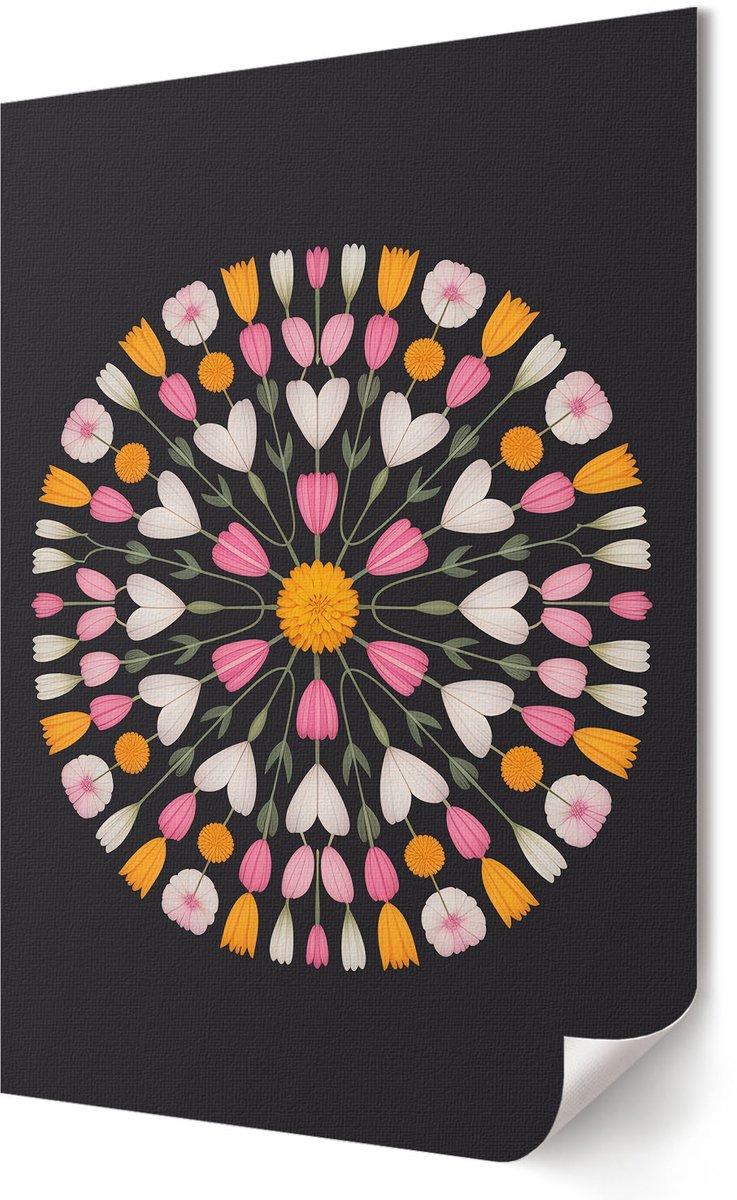 Coloray Polycanvas Wandposter - Handgebaar, Fotografie - A3 - Wit Design - Rechthoek - Canvasposter - Woonkamer, Slaapkamer, Kantoor - Minimalist