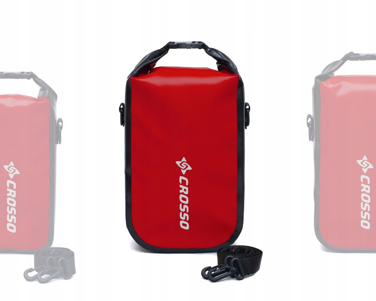 Crosso Mini Dry Bag Rood 5L - Waterdichte Tas voor Kajak & Fiets